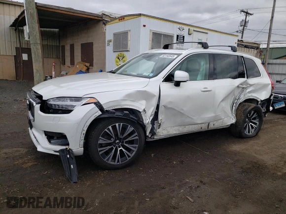 2021 Volvo XC90 Momentum with VIN YV4A22PKXM1730495, listed as a Copart auction lot 53193545 with 54,856 mi miles and Salvage Title. Bid and sale history available at carsss.com. Image 1.