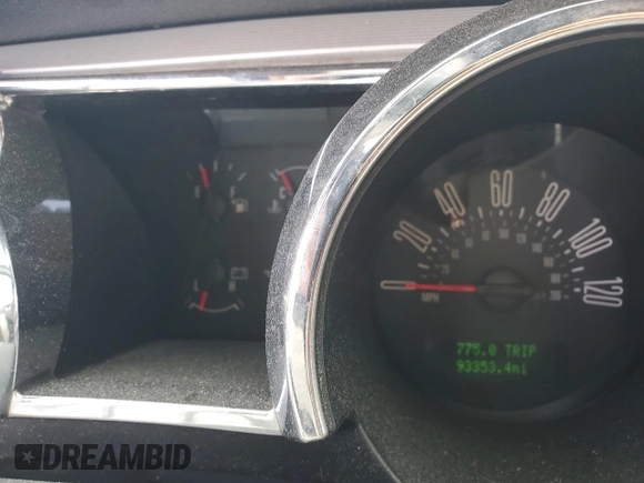 2008 Ford Mustang Deluxe with VIN 1ZVHT84N185180728, listed as a Copart auction lot 56924285 with 93,353 mi miles and Salvage title. Bid and sale history available at DreamBid. Image 9.