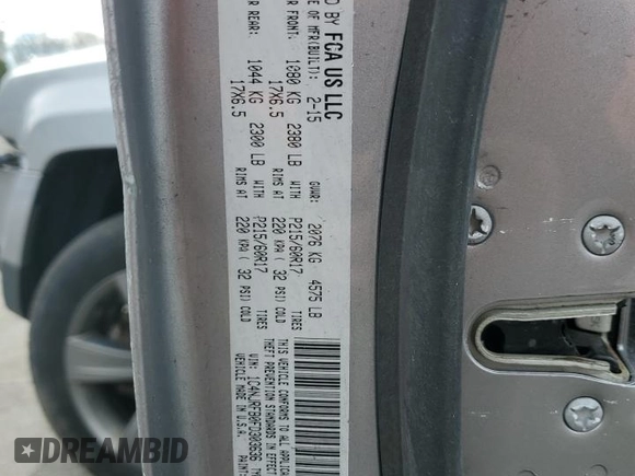 2015 Jeep Patriot High Altitude with VIN 1C4NJRFB0FD303636, listed as a Copart auction lot 48742845 with 125,420 mi miles and Salvage Title. Bid and sale history available at carsss.com. Image 13.