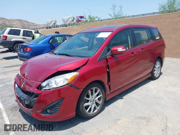 2015 Mazda 5 Grand Touring with VIN JM1CW2DL6F0190312, listed as a IAAI auction lot 42433782 with 79,140 mi miles and . Bid and sale history available at DreamBid. Image 17.