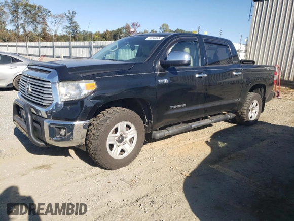 2014 Toyota Tundra Limited z VIN 5TFHY5F19EX338472, wystawiony jako Copart lot #76444004 z przebiegiem 220 641 mil mil oraz Szkoda całkowita • Salvage title. Historia ofert i sprzedaży dostępna na DreamBid. Obrazek 1.