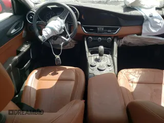 2019 Alfa Romeo Giulia Sport with VIN ZARFAMAN2K7612385, listed as a Copart auction lot 65497014 with 0 mi miles and Salvage Title. Bid and sale history available at carsss.com. Image 8.