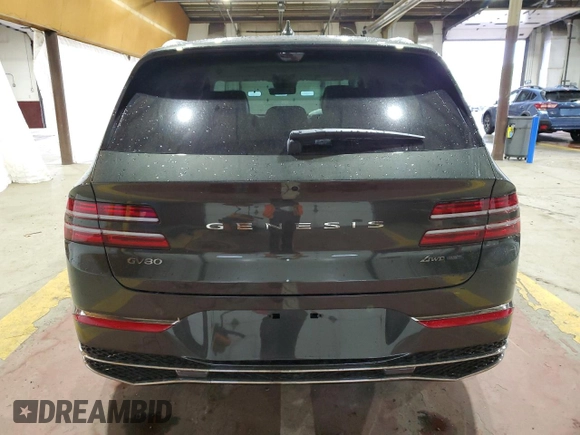 2025 Genesis GV80 Prestige z VIN KMUHEESC4SU250360, wystawiony jako Copart lot #55827155 z przebiegiem 3 214 mil mil oraz Szkoda całkowita • Salvage title. Historia ofert i sprzedaży dostępna na DreamBid. Obrazek 6.