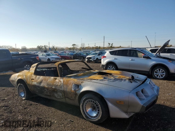 1979 Pontiac Firebird with VIN 2XB87K9L170230, listed as a Copart auction lot 78530924 with Not provided miles and Salvage title. Bid and sale history available at DreamBid. Image 4.