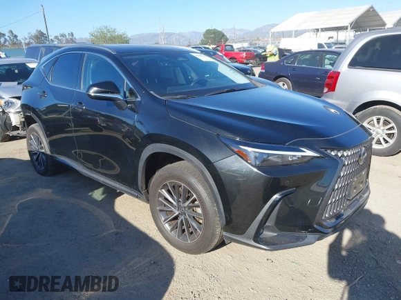 2022 Lexus NX with VIN JTJGKCEZ3N2004456, listed as a IAAI auction lot 41862374 with 27,634 mi miles. Bid and sale history available at carsss.com. Image 1.