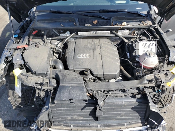 2022 Audi Q5 S line Prestige with VIN WA1FAAFY5N2055690, listed as a Copart auction lot 51058665 with 27,129 mi miles and Salvage Title. Bid and sale history available at carsss.com. Image 12.
