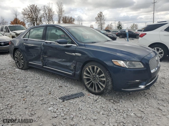 2017 Lincoln Continental Select with VIN 1LN6L9TK9H5605681, listed as a Copart auction lot 77164764 with 138,592 mi miles and Clean Title. Bid and sale history available at carsss.com. Image 4.