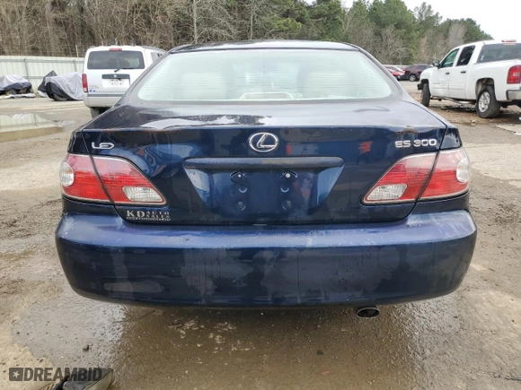 2002 Lexus ES 300 with VIN JTHBF30G725008655, listed as a Copart auction lot 47265985 with 168,948 mi miles and Salvage Title. Bid and sale history available at carsss.com. Image 6.