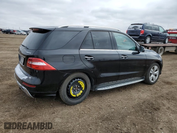 2014 Mercedes-Benz M 350 with VIN 4JGDA2EB9EA308480, listed as a Copart auction lot 49251015 with 126,542 mi miles and Salvage Title. Bid and sale history available at DreamBid. Image 3.