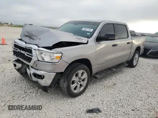 2024 Ram 1500 Big Horn with VIN 1C6RRFFG4RN209592, listed as a Copart auction lot 54021165 with 16,502 mi miles and Salvage title. Bid and sale history available at DreamBid. Image 1.