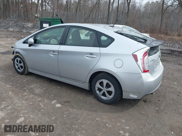 2013 Toyota Prius One with VIN JTDKN3DU0D0337167, listed as a IAAI auction lot 41758118 with 188,298 mi miles. Bid and sale history available at carsss.com. Image 3.