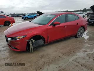 2020 Mazda 3 Select Package with VIN 3MZBPACL8LM130882, listed as a Copart auction lot 44123605 with 46,578 mi miles and Salvage Title. Bid and sale history available at carsss.com. Image 1.