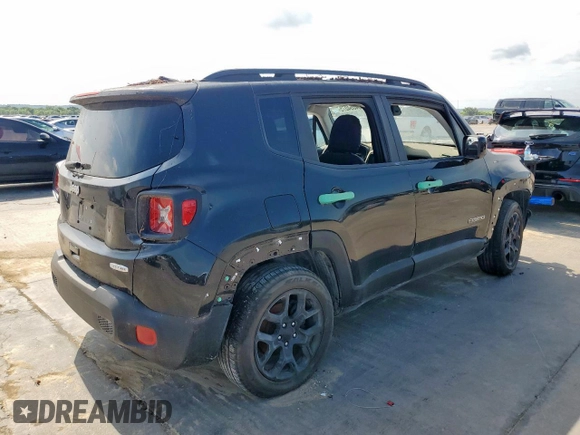 2018 Jeep Renegade Latitude with VIN ZACCJABB8JPH77245, listed as a Copart auction lot 64054075 with Not provided miles and Clean title. Bid and sale history available at DreamBid. Image 3.