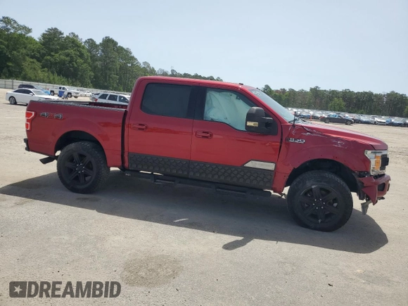 2018 Ford F-150 XL with VIN 1FTEW1E5XJFA27140, listed as a Copart auction lot 56948105 with 57,825 mi miles and Clean title. Bid and sale history available at DreamBid. Image 4.