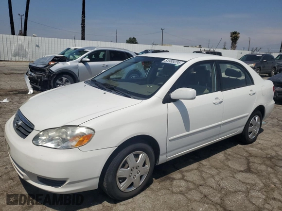 2003 Toyota Corolla CE with VIN JTDBR32E130042562, listed as a Copart auction lot 54989255 with 240,798 mi miles and Clean Title. Bid and sale history available at DreamBid. Image 1.