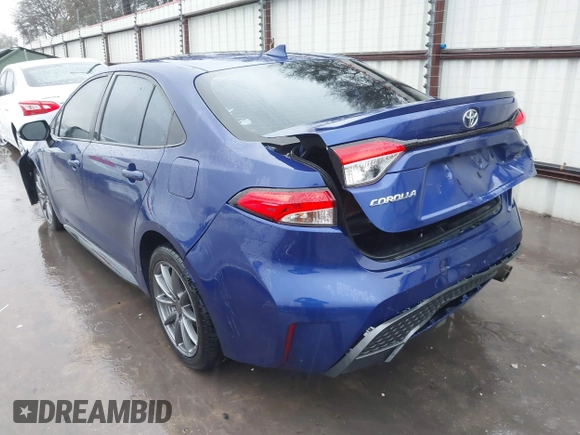 2020 Toyota Corolla SE with VIN 5YFP4RCE1LP012862, listed as a IAAI auction lot 41281420 with 78,541 mi miles. Bid and sale history available at carsss.com. Image 3.