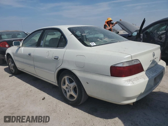 2002 Acura TL with VIN 19UUA56682A052675, listed as a Copart auction lot 75351574 with 0 mi miles and Salvage Title. Bid and sale history available at carsss.com. Image 2.