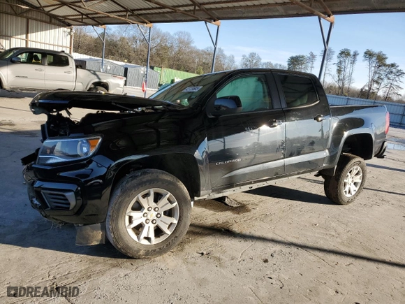 2021 Chevrolet Colorado 2WD LT with VIN 1GCGSCEN8M1267157, listed as a Copart auction lot 42739685 with 85,988 mi miles and Salvage Title. Bid and sale history available at carsss.com. Image 1.
