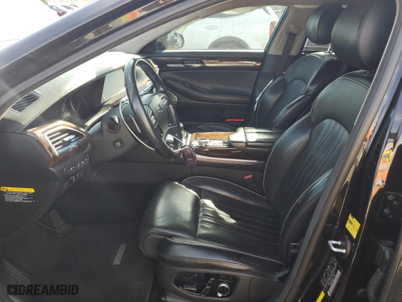2018 Genesis G90 3.3T Premium with VIN KMHG34JA2JU043474, listed as a Copart auction lot 45755975 with 95,790 mi miles and Salvage Title. Bid and sale history available at carsss.com. Image 7.