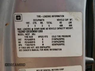 1999 Pontiac Grand Am z VIN 1G2NE12E3XM901263, wystawiony jako Copart lot #55723445 z przebiegiem 163 946 mil mil oraz Szkoda całkowita • Salvage title. Historia ofert i sprzedaży dostępna na DreamBid. Obrazek 12.