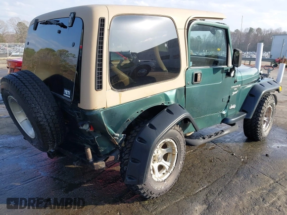 2001 Jeep Wrangler Sport with VIN 1J4FA49S71P315061, listed as a IAAI auction lot 41525441 with 178,809 mi miles. Bid and sale history available at carsss.com. Image 4.