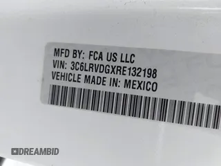 2024 Ram ProMaster Cargo Tradesman with VIN 3C6LRVDGXRE132198, listed as a IAAI auction lot 41723893 with 12,388 mi miles and . Bid and sale history available at DreamBid. Image 9.