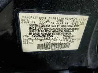 2011 Nissan Sentra 2.0 with VIN 3N1AB6AP8BL623498, listed as a Copart auction lot 51595715 with 102,741 mi miles and Salvage Title. Bid and sale history available at DreamBid. Image 14.