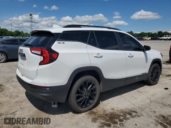 2023 GMC Terrain SLE with VIN 3GKALMEG7PL247543, listed as a Copart auction lot 55238535 with Not provided miles and Salvage title. Bid and sale history available at DreamBid. Image 3.