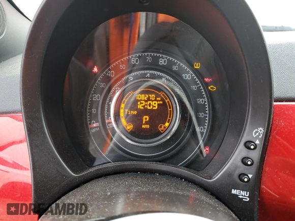 2014 FIAT 500 Sport with VIN 3C3CFFBR9ET293017, listed as a Copart auction lot 48954495 with 108,270 mi miles and Clean Title. Bid and sale history available at carsss.com. Image 9.