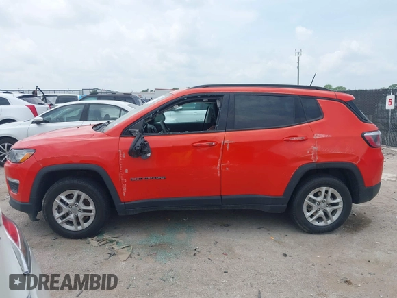 2018 Jeep Compass Sport with VIN 3C4NJCAB0JT461627, listed as a IAAI auction lot 42279936 with 126,930 mi miles and . Bid and sale history available at DreamBid. Image 14.