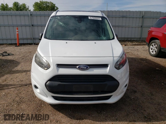 2015 Ford Transit Connect XLT with VIN NM0AE8F78F1204635, listed as a Copart auction lot 67088024 with 24,665 mi miles and Salvage title. Bid and sale history available at DreamBid. Image 5.