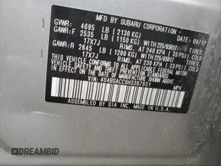 2017 Subaru Outback Premium z VIN 4S4BSACC0H3387931, wystawiony jako Copart lot #64168505 z przebiegiem 126 572 mil mil oraz Szkoda całkowita • Salvage title. Historia ofert i sprzedaży dostępna na DreamBid. Obrazek 13.