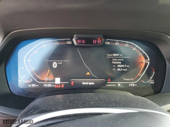 2021 BMW X5 xDrive40i with VIN 5UXCR6C00M9G55196, listed as a Copart auction lot 52712715 with 39,047 mi miles and Salvage Title. Bid and sale history available at carsss.com. Image 9.