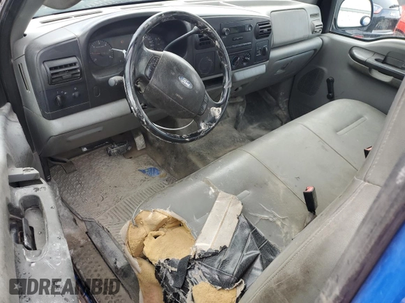 2006 Ford Super Duty F-250 XL with VIN 1FTNF205X6EA14897, listed as a Copart auction lot 64223424 with 0 mi miles and Salvage Title. Bid and sale history available at carsss.com. Image 8.