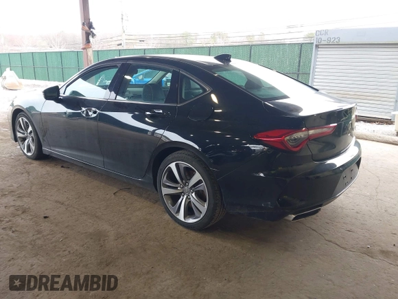 2021 Acura TLX Advance with VIN 19UUB5F61MA005696, listed as a IAAI auction lot 41788051 with Not Provided miles and . Bid and sale history available at DreamBid. Image 3.