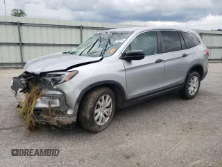 2020 Honda Pilot LX z VIN 5FNYF5H12LB021045, wystawiony jako Copart lot #57028545 z przebiegiem Nie podano mil oraz Szkoda całkowita • Salvage title. Historia ofert i sprzedaży dostępna na DreamBid. Obrazek 1.
