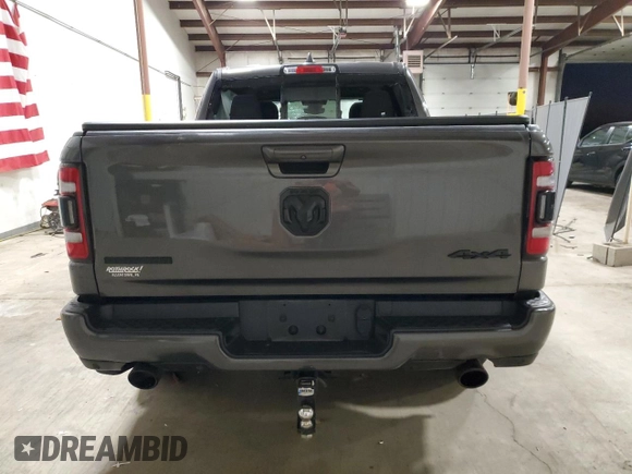 2021 Ram 1500 Big Horn with VIN 1C6SRFFT3MN590925, listed as a Copart auction lot 83528574 with 50,995 mi miles and Salvage title. Bid and sale history available at DreamBid. Image 6.