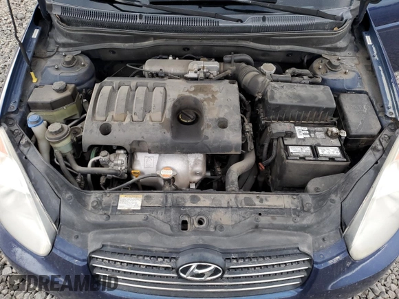 2010 Hyundai Accent GLS with VIN KMHCN4AC1AU426977, listed as a Copart auction lot 84705694 with 148,594 mi miles and Salvage Title. Bid and sale history available at carsss.com. Image 11.