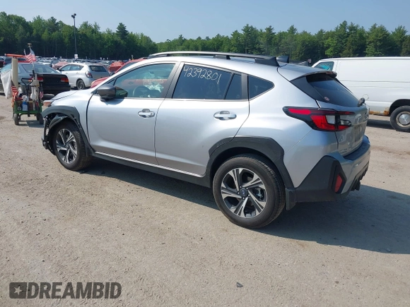 2024 Subaru Crosstrek Premium with VIN JF2GUADC6R8296235, listed as a IAAI auction lot 42392801 with 27,376 mi miles and . Bid and sale history available at DreamBid. Image 3.