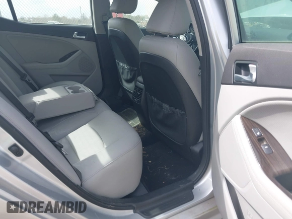 2015 Kia Optima EX with VIN 5XXGN4A77FG501283, listed as a IAAI auction lot 41836864 with 19,875 mi miles. Bid and sale history available at carsss.com. Image 8.