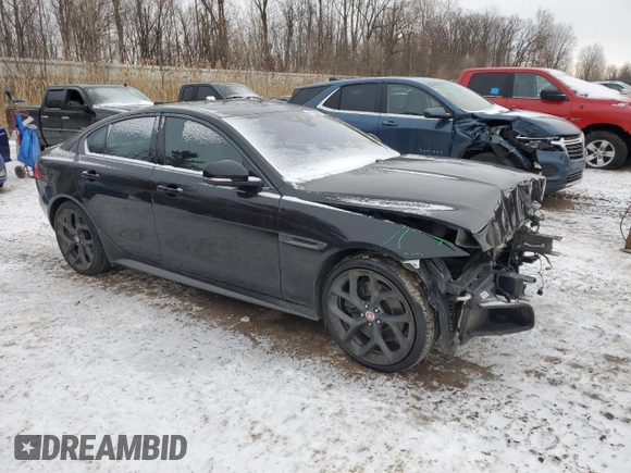 2019 Jaguar XE with VIN SAJAP4GX1KCP45496, listed as a Copart auction lot 42510005 with 92,034 mi miles and Clean Title. Bid and sale history available at DreamBid. Image 4.