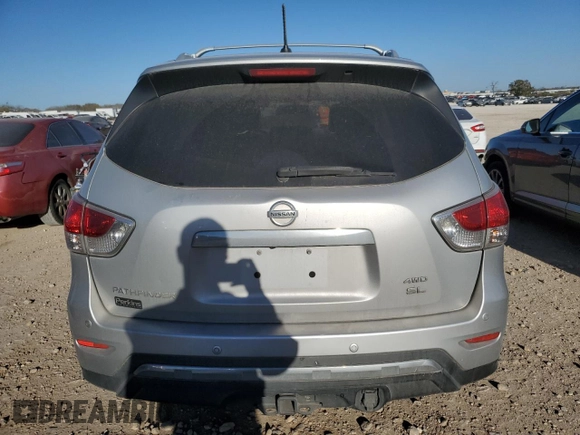 2014 Nissan Pathfinder Platinum with VIN 5N1AR2MMXEC615675, listed as a Copart auction lot 48381195 with 159,776 mi miles and Salvage title. Bid and sale history available at DreamBid. Image 6.