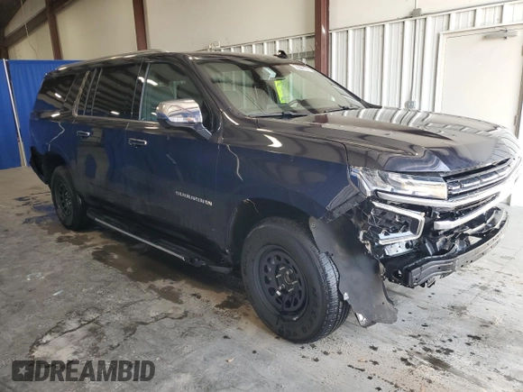 2023 Chevrolet Suburban Premier with VIN 1GNSCFKD3PR422781, listed as a Copart auction lot 43716245 with Not provided miles and Clean title. Bid and sale history available at DreamBid. Image 4.