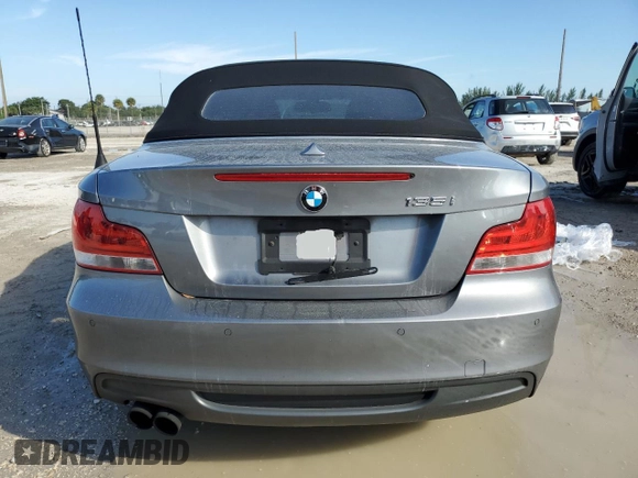 2013 BMW 1 Series 135i with VIN WBAUN7C54DVM28128, listed as a Copart auction lot 76109444 with 121,430 mi miles and Non Repairable. Bid and sale history available at carsss.com. Image 6.