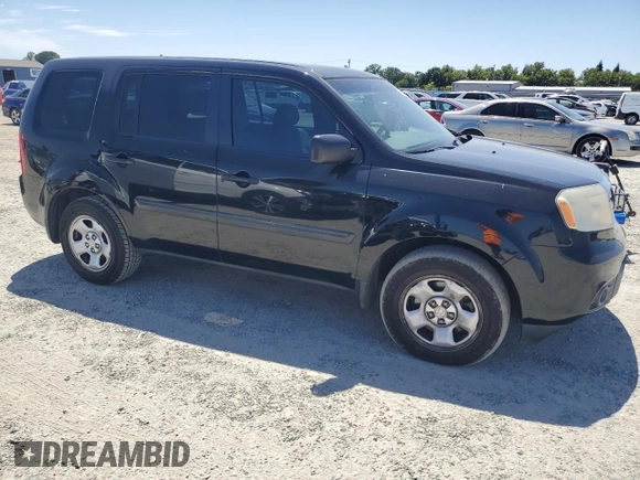 2012 Honda Pilot LX with VIN 5FNYF4H26CB065892, listed as a Copart auction lot 61004225 with 158,789 mi miles and Salvage title. Bid and sale history available at DreamBid. Image 4.