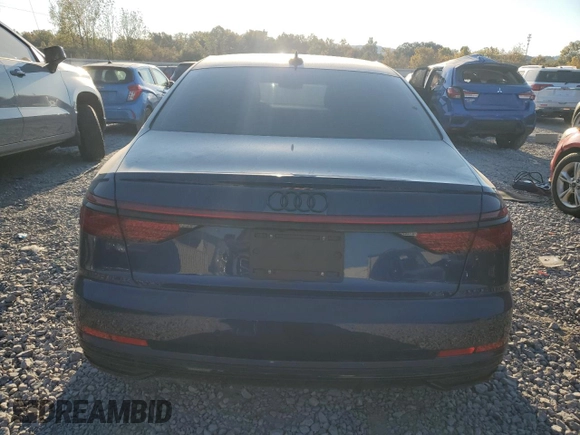 2021 Audi A8 with VIN WAU8EAF85MN015252, listed as a Copart auction lot 71368814 with 31,505 mi miles and Salvage Title. Bid and sale history available at carsss.com. Image 6.