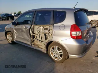2008 Honda Fit Sport with VIN JHMGD37658S029278, listed as a Copart auction lot 52564595 with 151,073 mi miles and Salvage Title. Bid and sale history available at carsss.com. Image 2.