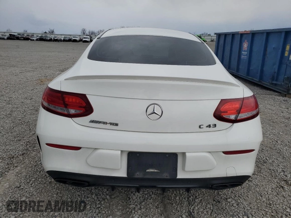 2018 Mercedes-Benz C 43 AMG with VIN WDDWJ6EB6JF650850, listed as a Copart auction lot 52498635 with 122,994 mi miles and Salvage title. Bid and sale history available at DreamBid. Image 6.