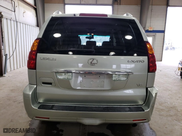 2004 Lexus GX 470 with VIN JTJBT20X240047543, listed as a Copart auction lot 44891365 with 180,544 mi miles and Clean Title. Bid and sale history available at carsss.com. Image 6.
