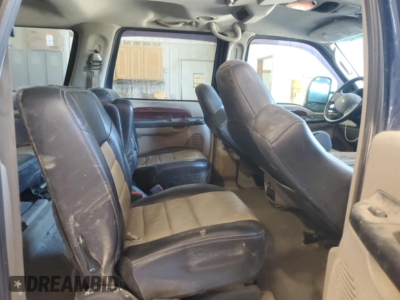 2005 Ford Excursion Eddie Bauer z VIN 1FMSU45P05ED40748, wystawiony jako Copart lot #55060805 z przebiegiem 286 908 mil mil oraz Szkoda całkowita • Salvage title. Historia ofert i sprzedaży dostępna na DreamBid. Obrazek 11.